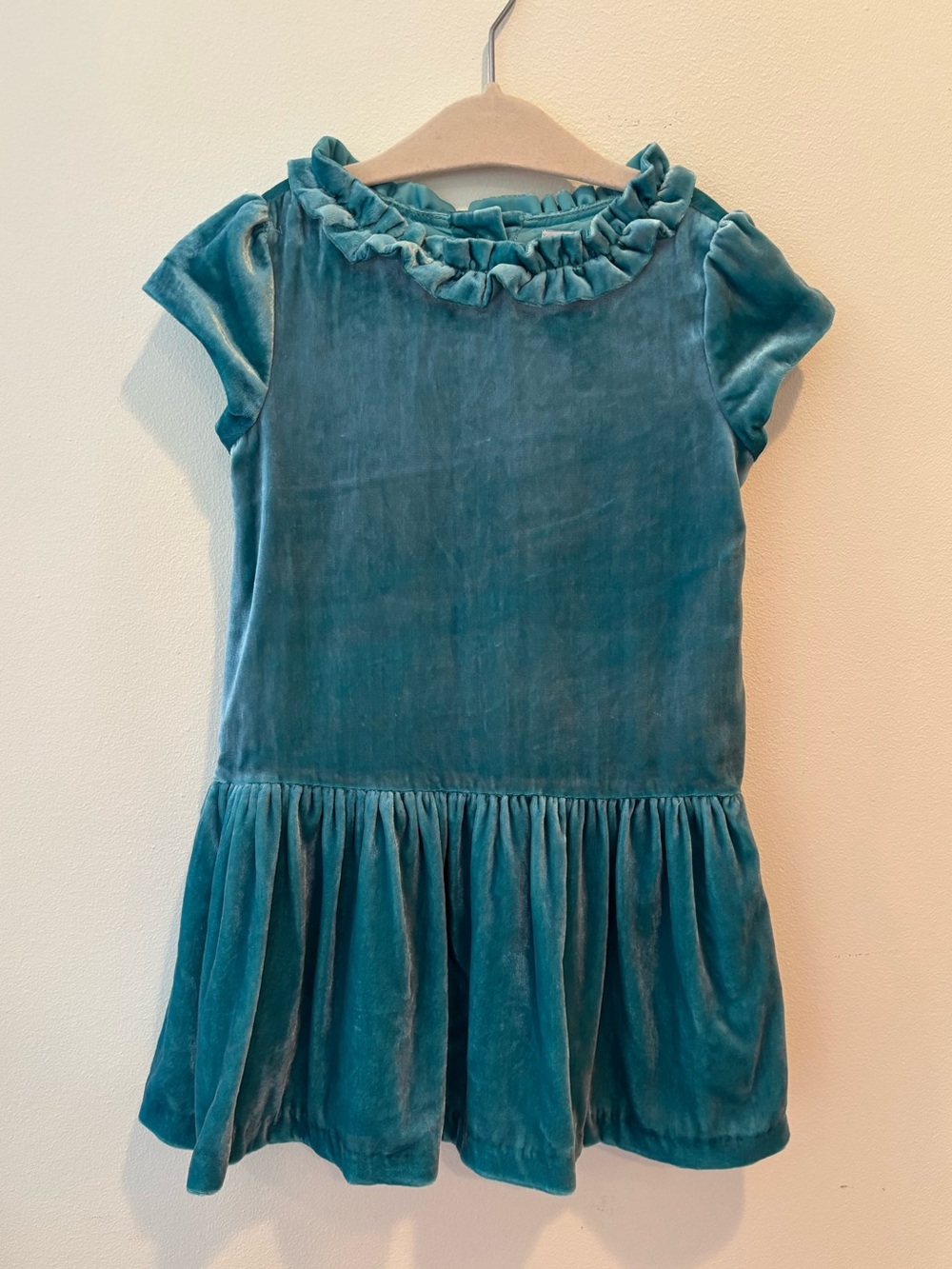 Janie and Jack velour dress baby girl toddler 3 yrs old